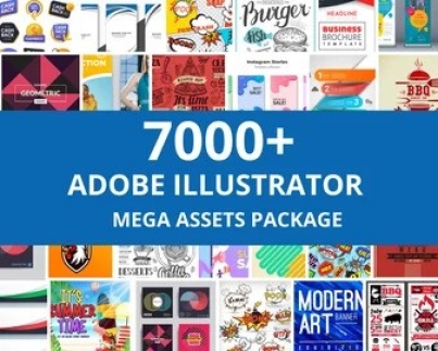 7000 Adobe Illustrator Assets MEGA Package